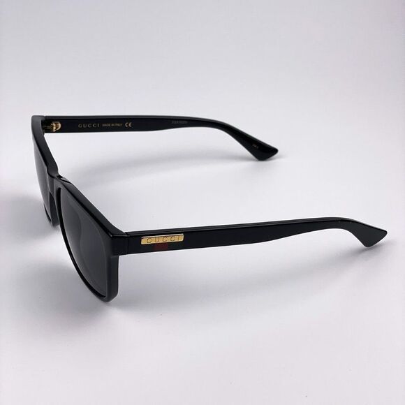 GUCCI GG0746S LOGO 001 Sunglasses Black Grey Anti-Reflective Square Unisex - Picture 7 of 11